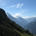 Blick Richtung Gotthard. Links der Bristen 3073m, oben eine seltsame Wolkenformation