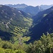 Tiefblick vom Horn ins Weisstannental