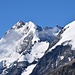 Unterwegs zur Segantinihütte eine relativ klare Sicht auf den Biancograt des Piz Bernina. Unverwechselbar!