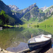 der idyllische Seealpsee mit mietbarem Boot