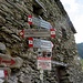 Bivio in Val Tronella sul sentiero principale