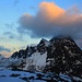 Fasulspitze (2835m), Horn (3003m) und der bewölkte Patteriol (3056m).