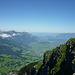 Aussicht vom Chapf ins Rheintal