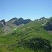 Aussicht vom Chapf: Panorama von Glannachopf (links) bis Sichli (rechts)