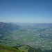 Aussicht vom Margelchopf ins Rheintal