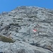 von hier noch etwa 60 Hm in steilem Gelände zum Gipfel (Bild von 2021)