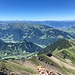 ... Abstieg über den Grat zum Berggasthaus Haldigrat