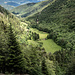Blick ins Tal des Ruisseau de Langmattrunz.
