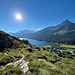 Blick während des Aufstiegs nach Maloja