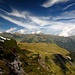 1.Felsstufe im Abstieg mit Blick auf die Alp Scheubs