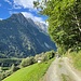 Zuerst führt der Weg über ein paar Strassen mit schöner Aussicht