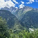 Der Piz Badile ist leider ein wenig von Wolken verborgen