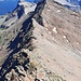 La cresta sud della Cima Rossa