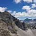 Blick zur Berninagruppe in der Ferne