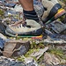 Sur le sommet de Piz Nair 3001m, zoom sur mes chaussures
