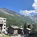 auf den Bus wartend konnten wir noch den Anblick des MIttaghorns (links) genießen