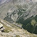Blick hinab nach Saas Almagell