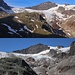 Ochsentaler Gletscher am 9.7.2018 und am 3.7.2022