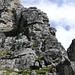 Interessante Felsformationen auf der Bschießer-Südseite. Da kommt fast Sella-Turm-Feeling auf.