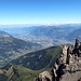 Blick in das Val d'Illiez und zum Genfersee