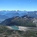 Blick zum ziemlich leeren Lac de Salanfe