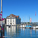 beim Kornhaus in Rorschach geht meine kühle Bike Bodensee-Tour bei ca. 28 Grad los