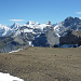 Eiger, Mönch, Jungfrau, Bütlasse, Gspaltenhorn, vorne rechts das Schwarzhore