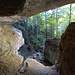 Blick aus einer Höhle welche direkt neben der Bärenhöhle aufzufinden ist.