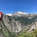 ... und zum Ausstieg mit Steigfahne ...