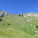 Der Aufstieg zur Schäferhütte von Starlera aus gesehen. Von hier sieht es ganz einfach aus. 