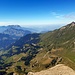 Tiefblick bis nach Luzern und dem Vierwaldstättersee
