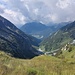 La valle di Caffaro percorsa, sullo sfondo la Piana di Gaver