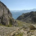 Blick zurück auf die Ebene am Fusse der Aiguille du Glacier Rond