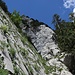 Beginn des Alpinwegs am östlichen Ende der Kletterwand