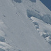 Si vedono i due alpinisti in action nella parte alta della foto