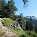 Aufstieg in Richtung Le Chatêau (1751 m), wo noch Reste einer Burg auszumachen sind.