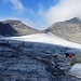 Der Schlussanstieg erfolgte nicht auf dem Gletscher sondern links vom Vogeljoch im Geröll