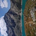 Wieder fast auf Seehöhe mit dem Zwölferkogel (2.988 m) in der Mitte.