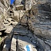 aber auch hier führt der Weg mehr zwischen den Felsen durch als über die Felsen herauf