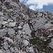 schrofiger Abstieg von der großen Arnspitze
