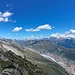 Gipfelausblick über den Gossen Aletschgletscher zu Bettmer- und Eggishorn