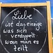 sinniger Spruch beim Buffet Bergstation