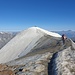 Sicht über das 2. Eisfeld zum Weissmies-Gipfel