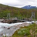 Brücke über den Fluss Gaidumjohka