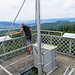 Al3Star geniesst die Aussicht vom Schleifenberg-Aussichtsturm.