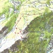 Karte mit der eingezeichneten Route (Kartengrundlage: opentopomap.org).