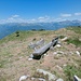 A well-engineered bench near the summit of Monte Paglione invites to take a pause and enjoy the glorious view.