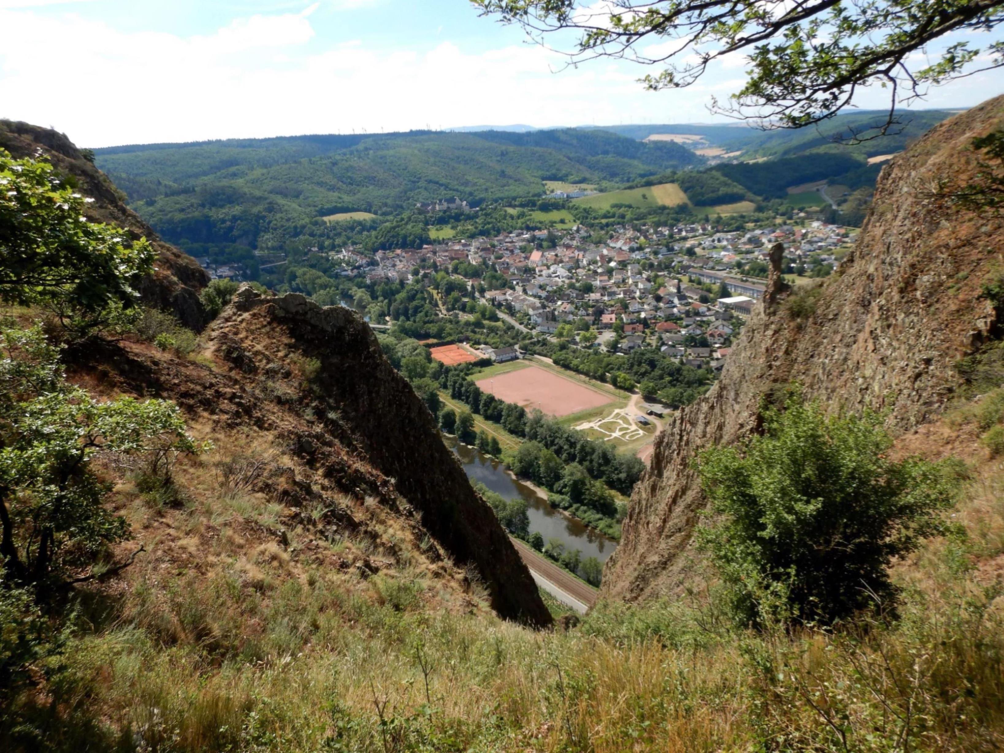 Tiefblick ins Nahetal. Fotos