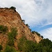 Blick hinauf zum Grat.