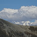 Monte Bianco dietro la nuvola.